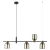 Lampa designerska wisząca Servio PND-66892-4-BK-AMB- Italux