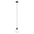 Lampa wisząca nowoczesna LAMEZIA PND-67594-1-BK+CL - Italux