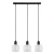 Lampa nad stół wisząca nowoczesna LAMEZIA PND-67594-3-BK+CL - Italux