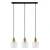 Lampa nad stół wisząca nowoczesna LAMEZIA PND-67594-3-BRO+CL - Italux