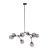 Lampa wisząca czarna metalowa 8-punktowa PND-75075-8-BK-SG z serii Ferral - Lampy Italux