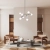 Lampa wisząca czarna metalowa 8-punktowa PND-75075-8-BK-WG z serii FERRAL - Lampy Italux