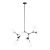 Lampa wisząca czarna metalowa 8-punktowa PND-75075-8-BK-WG z serii FERRAL - Lampy Italux