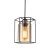 Lampa loft wisząca KALULA PND-78901-1-BK+AMB - Italux