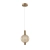 Lampa wisząca złota szklana kulista PND-83631-1-AB-AMB z serii Lenti - Lampy Italux