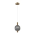 Lampa wisząca szklana kulista złota PND-83631-1-BRO-SG z serii Lenti - Lampy Italux