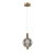 Lampa wisząca szklana kulista złota PND-83631-1-BRO-SG z serii Lenti - Lampy Italux