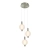 Lampa wisząca LED 3-punktowa kulista satynowa PND-83631-3-SC-WH z serii Lenti - Lampy Italux