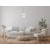 Lampa wisząca szklana biała ze złotymi detalami PND-8545-2-AB-WH z serii Nico - Lampy Italux