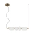 Lampa wisząca szklana biało-złota 65cm PND-8545-4H-AB-WH z serii Nico - Lampy Italux