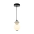 Lampa wisząca czarna metalowa z ceramiką PND-94921-1A-BK z serii Balos - Lampy Italux