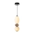 Lampa wisząca ceramiczna szklana czarna PND-94921-2B-BK z serii BALOS - Lampy Italux