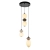 Lampa wisząca czarna metalowo-ceramiczna PND-94921-4R-BK z serii Balos - Lampy Italux