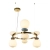 Lampa wisząca złota metalowa z ceramicznymi detalami PND-94981-4B-GD z serii Evans - Lampy Italux
