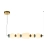 Lampa wisząca złota metalowa z ceramicznymi detalami PND-94981-5A-GD z serii Evans - Lampy Italux
