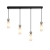 Lampa wisząca czarna 4-punktowa z marmurowym detalem PND-95331-4-BK z serii SANTOS - Lampy Italux