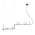 Lampa wisząca Kernio PND-357784-BK+W - Italux
