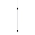 Lampa wisząca liniowa Sella VR Tube 118 Black 4K PRD-D60V-114-BK-840-PN - Italux