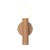 Kinkiet metalowy drewnopodobny z kulistym kloszem WL-33574-1-WD z serii Filano - Lampy Italux