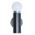 Kinkiet metalowy czarny 16cm WL-33849-1-BK z serii Macera - Lampy Italux