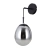 Kinkiet czarny metalowy ze szklanym kloszem WL-40825-1-BK z serii MEOLO - Lampy Italux