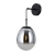 Kinkiet czarny metalowy ze szklanym kloszem WL-40825-1-BK z serii MEOLO - Lampy Italux