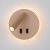 Kinkiet aluminiowy złoty okrągły LED WL-53742-1-GD z serii Furla - Lampy Italux