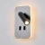 Kinkiet LED aluminiowy szary z włącznikiem WL-83957-1-GR z serii Doria - Lampy Italux