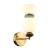 Kinkiet szklano-ceramiczny złoty LED WL-94981-1B-GD z serii Evans - Lampy Italux