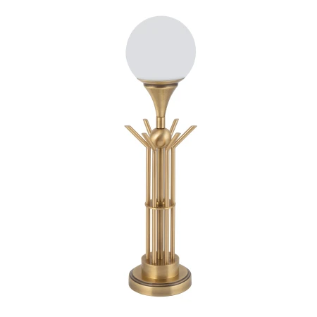 Designerska lampa stołowa BARI z białym mlecznym kloszem BAR-LG-1 - Kutek