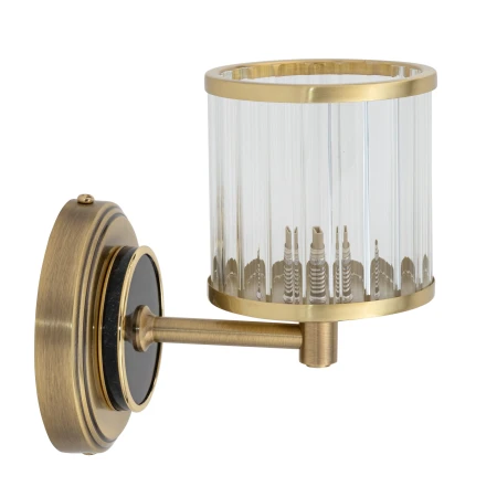 Kinkiet COMO z designerskim ryflowanym kloszem COM-K-1(P/1)T - Kutek