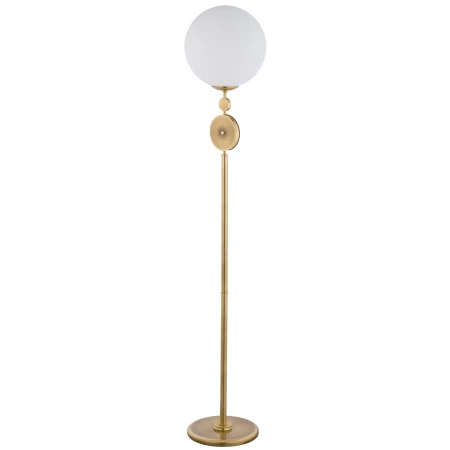 Lampa podłogowa do salonu biała kula Dimaro DIM-LS-1 - Kutek