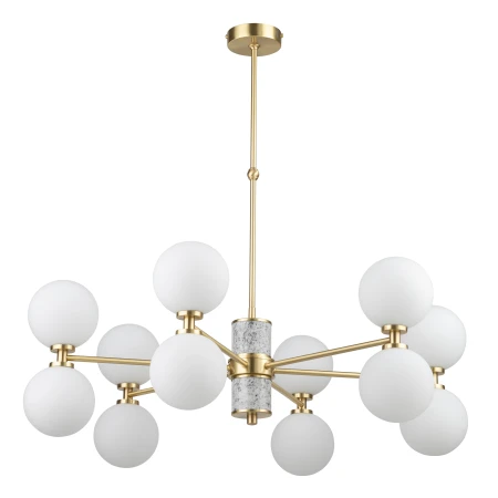 Lampa wisząca do salonu ERBA z designerskim kloszem ERB-ZW-6 - Kutek