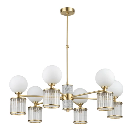 Lampa wisząca do salonu ERBA z designerskim kloszem ERB-ZW-6 - Kutek