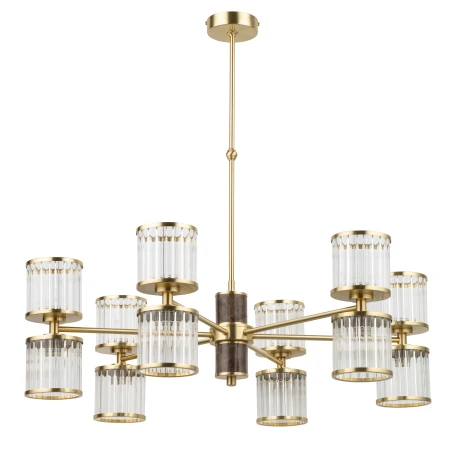 Lampa wisząca do salonu ERBA z designerskim kloszem ERB-ZW-6 - Kutek