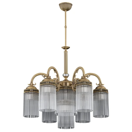 Żyrandol lampa klasyczna mosiężna FIORE FIO-ZW-6+1() - Kutek