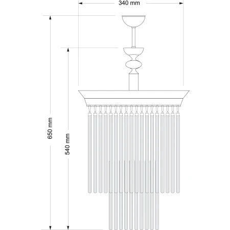 Elegancka lampa wisząca klasyczna FIORE FIO-ZWD-1() - Kutek