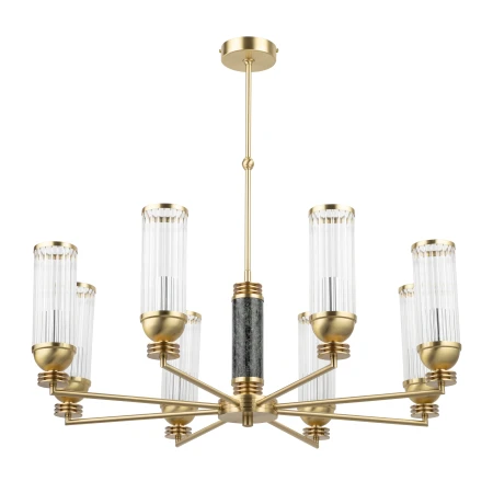 Żyrandol IZANO z designerskim ryflowanym kloszem IZA-ZW-8 - Kutek