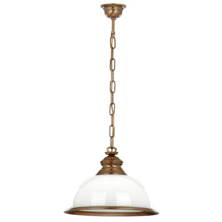 Lampa wisząca klasyczna LIDO biała lub zielona patyna bilardowa LID-ZW-1 - Kutek