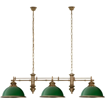 Lampa bilardowa 3xE27 LIDO biała lub zielona patyna LID-ZW-2 - Kutek