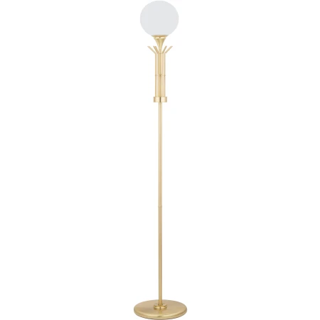 Lampa podłogowa designerska MELEZE z białym mlecznym kloszem MEL-LS-1() - Kutek