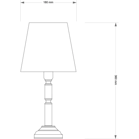 Lampka gabinetowa z abażurem N Abażur N-LG-1(/A) - Kutek