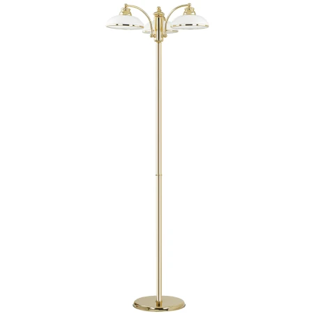 Lampa podłogowa do salonu klasyczna z 3 kloszami N N-LS-3 - Kutek