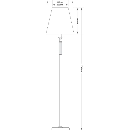 Lampa podłogowa do salonu z abażurem NAPOLI NAP-LS-1(/A)- Kutek