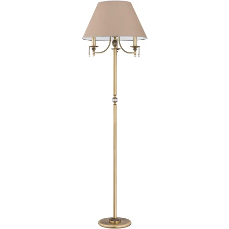 Lampa podłogowa z abażurem nikiel lub patyna NICO NIC-LS-3(/A) - Kutek
