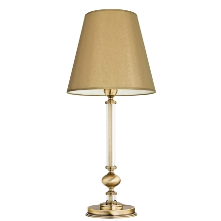 Lampa nocna ROSSANO z szklanym detalem i abażurem ROS-LG-1(/A) - Kutek