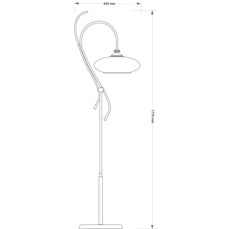 Lampa podłogowa klasyczna do salonu SAN MARINO SAN-LS-1()CR - Kutek