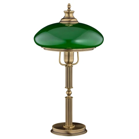 Lampa stołowa bankierska SORRENTO z zielonym kloszem SOR-LG-1(P)GR - Kutek