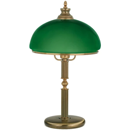 Lampa stołowa bankierska SORRENTO z zielonym kloszem SOR-LG-1(P)GR - Kutek