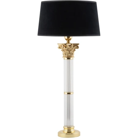 Elegancka lampa gabinetowa stołowa VERA z abażurem VER-LG-1(ZM/A)SZ-II - Kutek